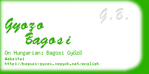 gyozo bagosi business card