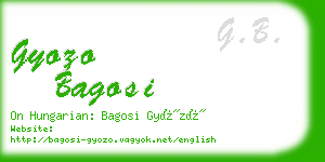 gyozo bagosi business card